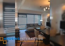furnished 1br unit with parking for lease in one legaspi park