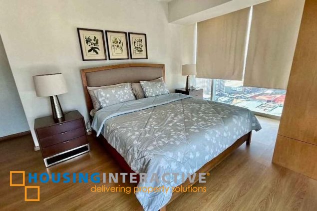 fully furnished 3br unit with parking for lease in st. francis shangri-la place