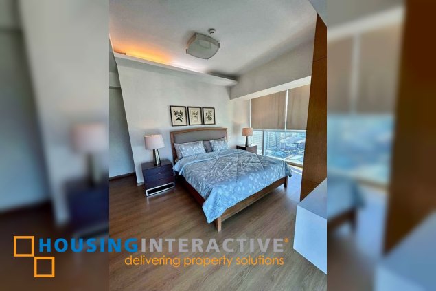 fully furnished 3br unit with parking for lease in st. francis shangri-la place