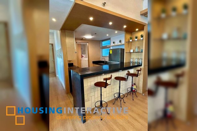 fully furnished 3br unit with parking for lease in st. francis shangri-la place