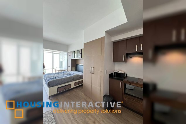 fully furnished studio unit for sale in two serendra