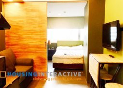 simple studio type fully furnished condo for sale at the exchange regency