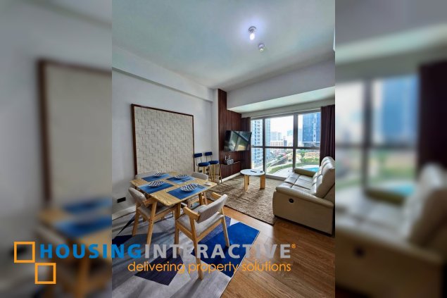 fully furnished 1br unit with balcony for lease in the seasons residences
