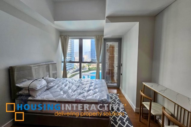 fully furnished 1br unit with balcony for lease in the seasons residences