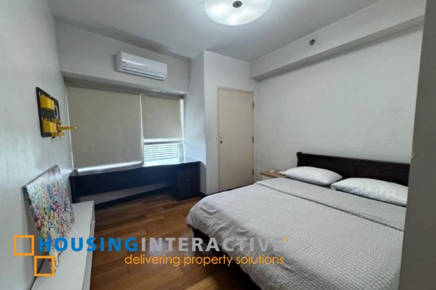 fully furnished 2br unit with balcony and parking for sale/rent in the residences at greenbelt