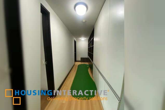 fully furnished 2br unit with balcony and parking for sale/rent in the residences at greenbelt