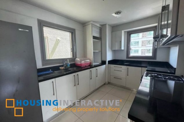 fully furnished 2br unit with balcony and parking for sale/rent in the residences at greenbelt