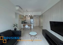 fully furnished 2br unit with parking for lease in one rockwell
