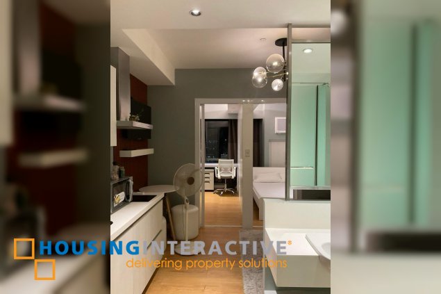 fully furnished studio unit for lease in acqua private residences