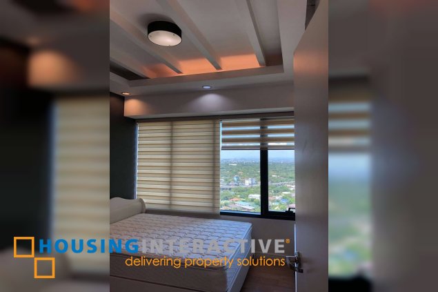 fully furnished 2br unit with balcony for lease in one rockwell