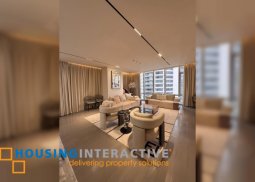 fully furnished 3br unit with parking for sale in proscenium at rockwell