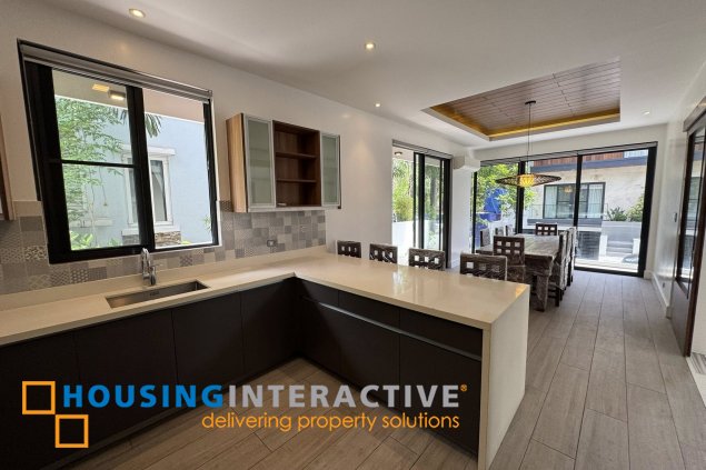 semi-furnished 5br house for lease in mckinley hill village