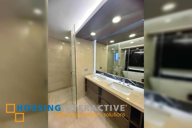 fully furnished 3br unit with parking for lease in two roxas triangle
