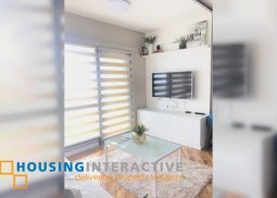 fully furnished 1br unit with balcony for lease in joya lofts and towers