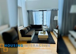 fully furnished 1br unit with parking for lease in one rockwell