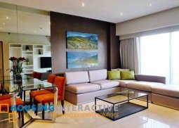 fully furnished 1br unit with balcony and parking for lease in arya residences