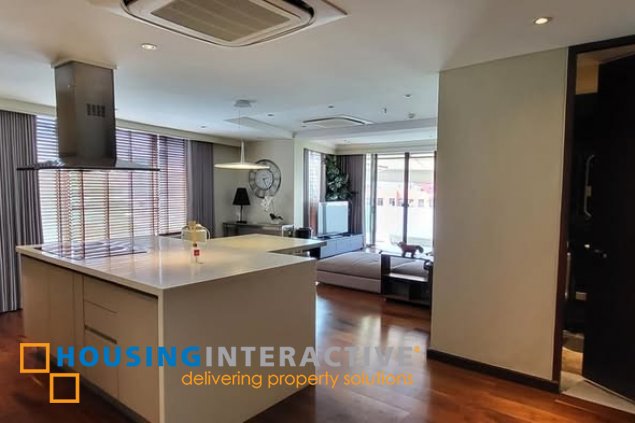 1br penthouse unit with parking for lease in poblacion, makati