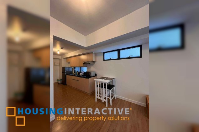 furnished studio unit for lease in high park vertis north