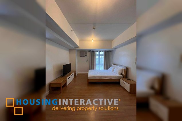furnished studio unit for lease in high park vertis north