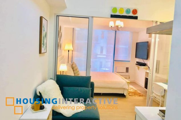 fully furnished 1br unit for lease in azure urban resort residences