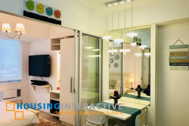 fully furnished 1br unit for lease in azure urban resort residences