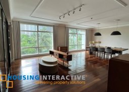 semi-furnished 3br unit with parking for lease in one roxas triangle