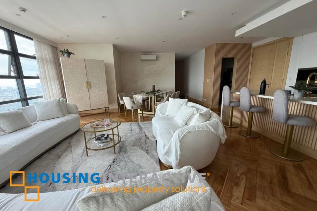 fully furnished 3br unit with parking for rent in garden towers
