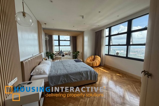 fully furnished 3br unit with parking for rent in garden towers