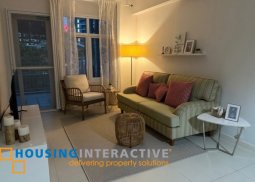 fully furnished 1br unit with parking for lease in two serendra