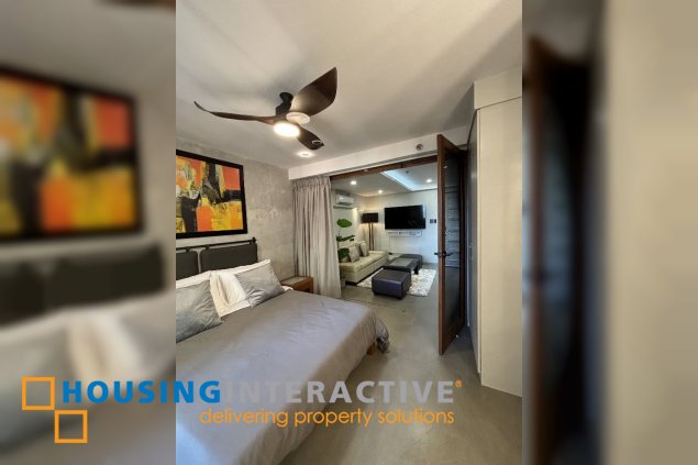 fully furnished 1br unit with balcony for rent in virra condominiums, makati