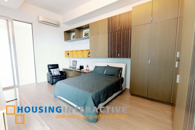 fully furnished 3br penthouse unit with parking for sale in bellagio one
