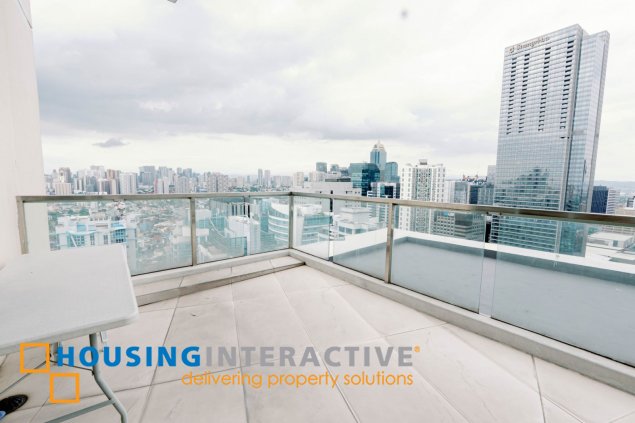 fully furnished 3br penthouse unit with parking for sale in bellagio one