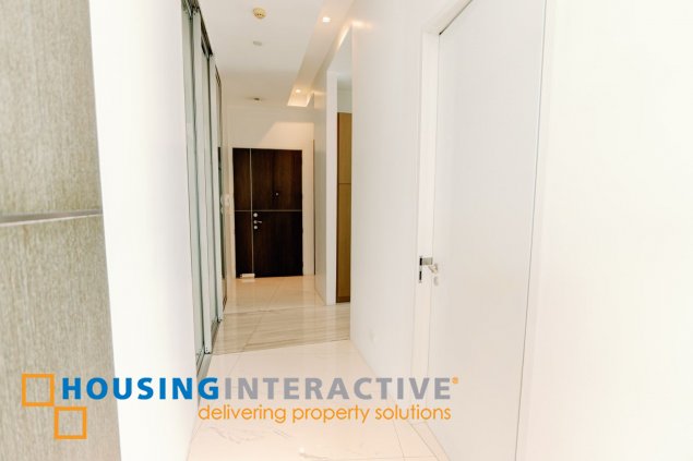 fully furnished 3br penthouse unit with parking for sale in bellagio one