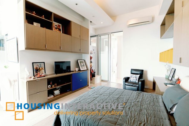 fully furnished 3br penthouse unit with parking for sale in bellagio one