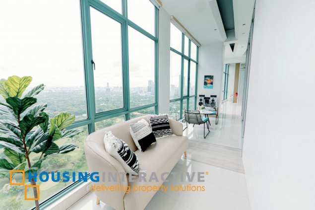 fully furnished 3br penthouse unit with parking for sale in bellagio one