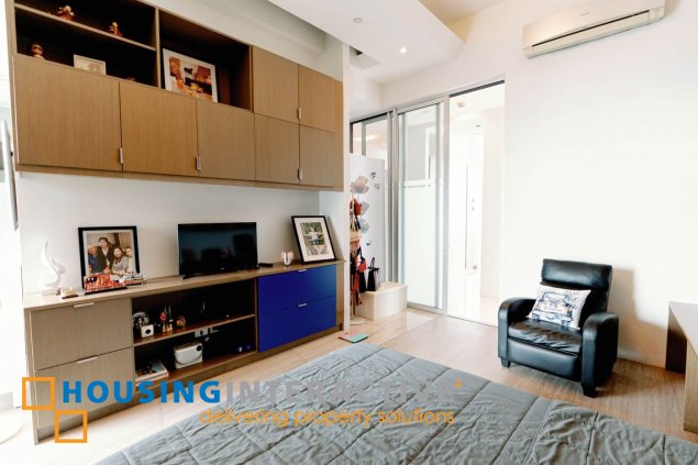 fully furnished 3br penthouse unit with parking for sale in bellagio one