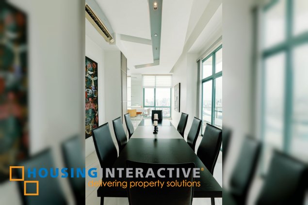 fully furnished 3br penthouse unit with parking for sale in bellagio one