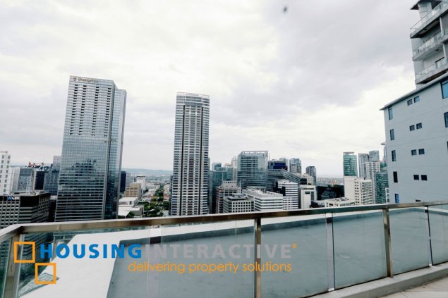 fully furnished 3br penthouse unit with parking for sale in bellagio one
