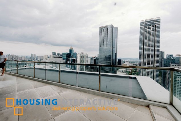 fully furnished 3br penthouse unit with parking for sale in bellagio one
