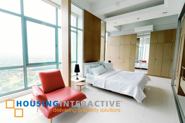 fully furnished 3br penthouse unit with parking for sale in bellagio one
