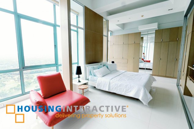 fully furnished 3br penthouse unit with parking for sale in bellagio one