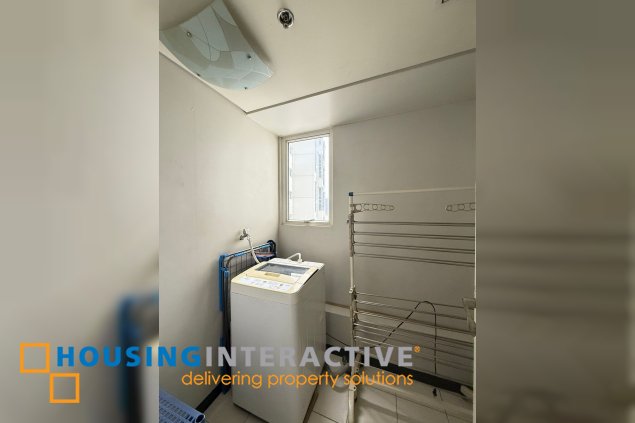 fully furnished 2br unit with parking for sale/rent in the columns legazpi