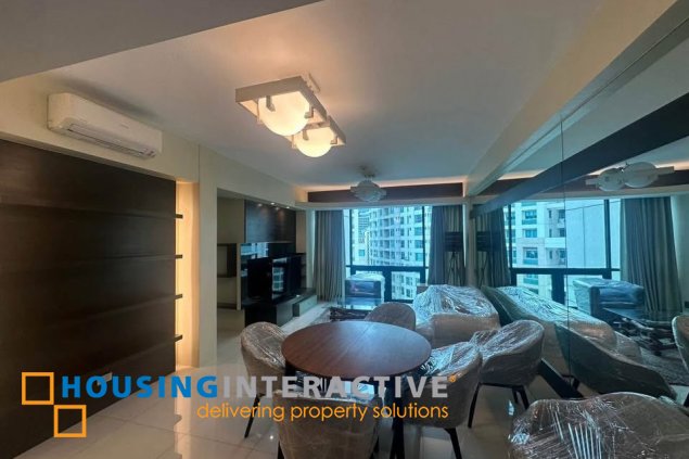 semi-furnished 3br unit with parking for lease in bonifacio ridge