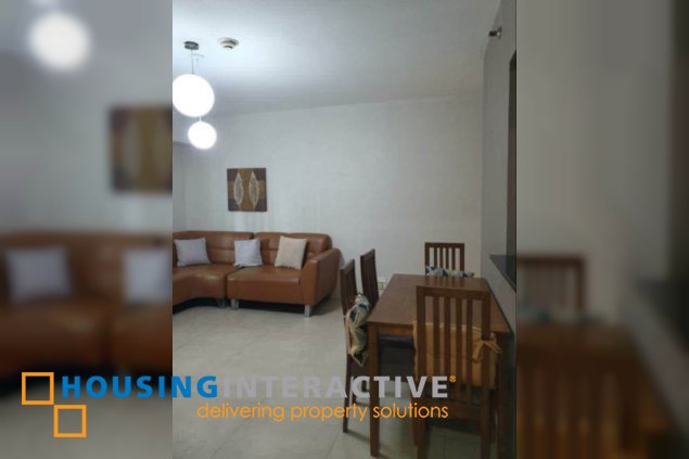 furnished 2br unit with parking for rent in two serendra