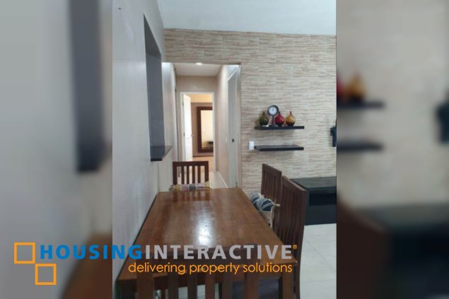 furnished 2br unit with parking for rent in two serendra