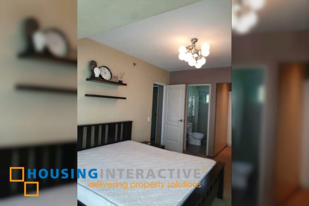 furnished 2br unit with parking for rent in two serendra