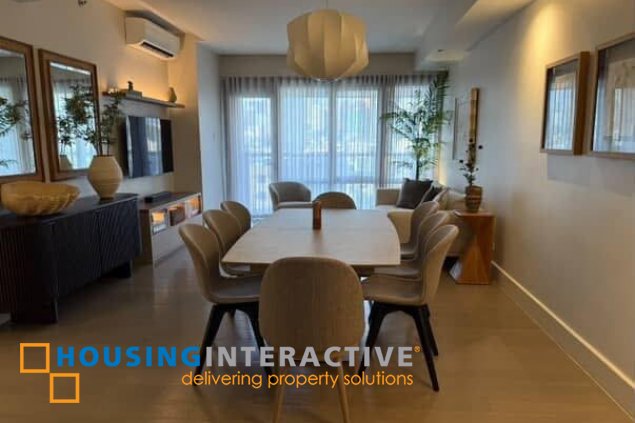 fully furnished 2br unit with 2 parkings for sale in the proscenium residences