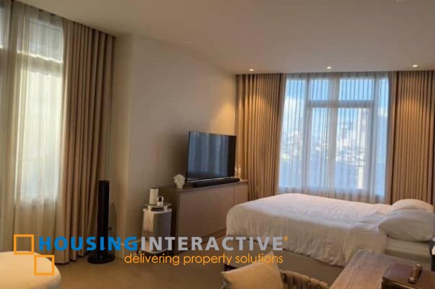 fully furnished 2br unit with 2 parkings for sale in the proscenium residences