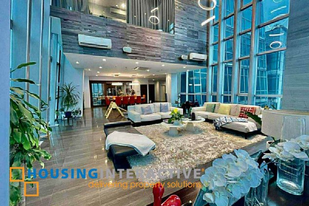 4br penthouse unit with parking for sale in st. francis shangri-la place