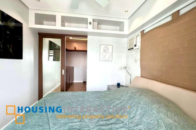 fully furnished 1br unit with balcony and parking for sale in two serendra